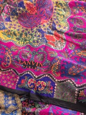 Vintage Silk Lanvin Shawl/Xtra Large Scarf
